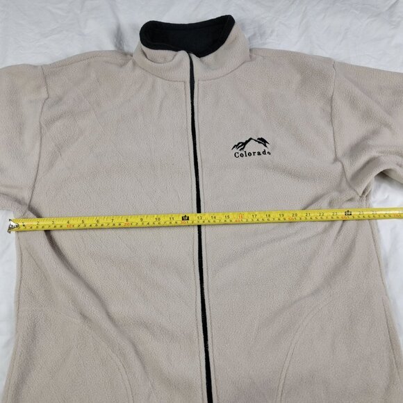 Tipsy Colorado Adults 2XL Beige Full Zip Sweatshirt Winter Warm Casual Outdoors - Picture 7 of 10